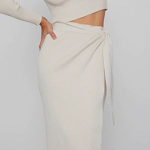 RARE Zara Ribbed Knit Skirt I Size M